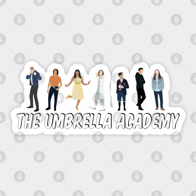 Umbrella Acad Sticker by RockyCreekArt